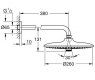 Верхний душ Grohe Euphoria 260 26458000 с кронштейном