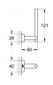 Бумагодержатель запасной Grohe Essentials Cube 40623001