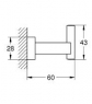 Крючок Grohe Essentials Cube 40511001