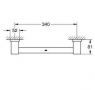 Поручень-полотенцедержатель для ванной Grohe Essentials Cube 40514001