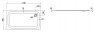 Поддон душевой Laufen Platina 2.1500.6.xxx.040.1 прямоугольный 140х80 см