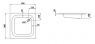 Поддон душевой Laufen Platina 2.1502.1.xxx.040.1 квадратный 80х80 см