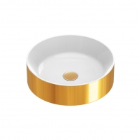Умивальник керамічний Catalano Zero 45 white/gold