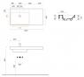 Умивальник керамічний Catalano Zero 100 110SZEUP00 лівий