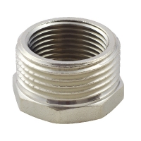 Футорка латунна 3/4"х1/2" ВЗ Fado Fitt нікель (PF05) 3702