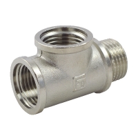 Трійник латунний 1/2" ВВЗ Fado Fitt никель (T31) 3750