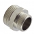 Ніпель латунний перехідний 1/2"х3/4" Fado Fitt нікель (N10) 3663