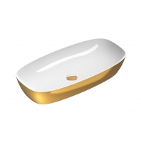 Умивальник керамічний Catalano Alvea 80 180APGRLXBO gold white