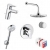 Набор смесителей для ванны Kludi Pure and Easy 376300565