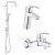 Набор смесителей 3 в 1 для ванны Grohe Eurosmart 123246R Набор смесителей 3 в 1 для ванны Grohe Eurosmart 123246R
