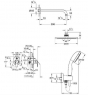 Комплект змішувачів для душу Grohe BauFlow з New Tempesta Cosmopolitan 200 2904500A