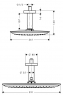 Верхний душ Hansgrohe PuraVida 400 1jet EcoSmart 26603000