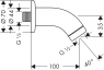 Держатель для верхнего душа Hansgrohe 10 см 27438000