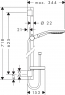 Душевой набор Hansgrohe Raindance Select S 150 65 см 27802000 3jet
