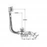 Сифон для ванны Viega 285357 слив-перелив