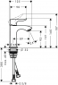Смеситель для умывальника Hansgrohe Metris 31186000
