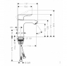 Смеситель для умывальника Hansgrohe Metris 31203000