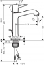 Смеситель для умывальника Hansgrohe Metropol Classic 31302090