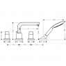 Смеситель для ванны Hansgrohe Metris S 31446000