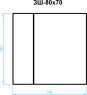 Шкаф зеркальный Мойдодыр ЗШ-80х70