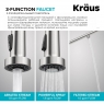 Смеситель для мойки Kraus Bolden KFF-1610SFS с фильтром для воды