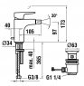 Смеситель для биде Laufen Cityplus 3.4175.1.004.111.1