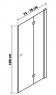 Дверь душевая Rea Double My Space 9335674559 180 см