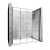 Дверь душевая Rea Double My Space 9335560992 160 см