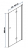 Дверь душевая Rea Double My Space 9335698579 200 см