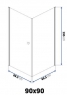Душевая кабина Rea Maxim REA-K0267 90x90 см