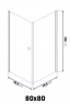 Душевая кабина Rea Maxim REA-K0268 80x80 см