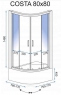 Душевая кабина Rea Costa REA-K8902 80x80 см