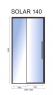 Дверь душевая Rea Rapid Solar 140 Rea-K6359