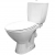 Унитаз-компакт Cersanit Koral K011 с бачком и сиденьем полипропилен Унитаз-компакт Cersanit Koral K011 с бачком и сиденьем полипропилен