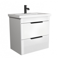 Тумба підвісна Мойдодир Iris 65-A з умивальником Fenova 65