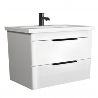 Тумба підвісна Мойдодир Iris 80-А з умивальником Fenova 80