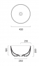 Умивальник керамічний Catalano Sfera 42 0523420001