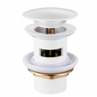 Донний клапан Perla PSA2201W нажимний 1/4 Click-Clack з переливом 