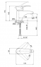 Смеситель для умывальника Qtap Eris СRM 001