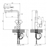 Смеситель для кухонной мойки Qtap Kuchyne 91107FC с выдвижным изливом