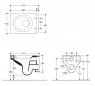 Унитаз подвесной Kerasan Cento Rettangolare 3514