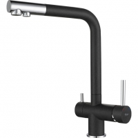 Змішувач для кухонної мийки Silver Доссе SLMF0621BL з підключенням до фільтру