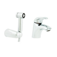 Змішувач для умивальника Emmevi Luxor CR7063R.B з гігієнічним душем