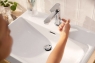 Змішувач для раковини Hansgrohe Rebris S CoolStart EcoSmart 72588000 зі зливним гарнітуром 