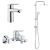 Комплект змішувачів для ванни 3 в 1 Grohe Bauloop 26129005 Комплект змішувачів для ванни 3 в 1 Grohe Bauloop 26129005