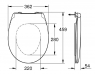Сидение для унитаза Grohe Bau Ceramic 39493000 SoftClose