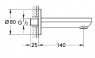 Излив для ванны Grohe BauCosmopolitan 13255000