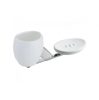 Стакан+мильниця настінний Stilhaus Ar14/08Bi білий