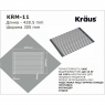 Многофункциональная силиконовая сушка Kraus Kore KRM-11LIGHT GREY-1