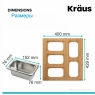 Рабочая подставка с 5 прямоугольными контейнерами Kraus Workstation KSC-1005BB 